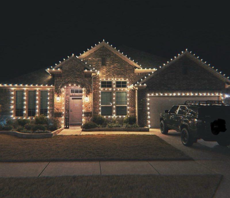 Christmas lights Forney